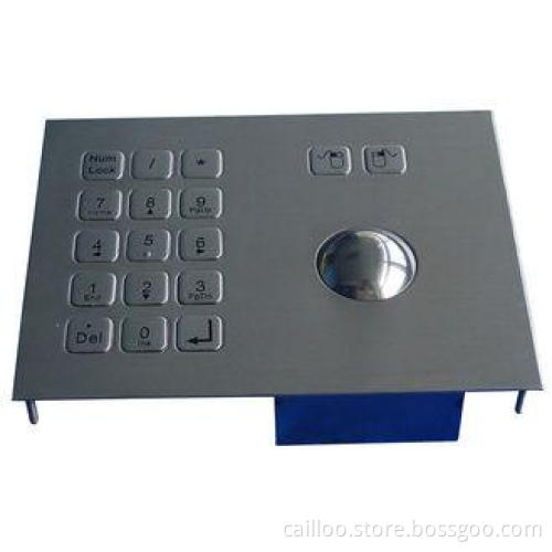 Panel Mounting Industrial Trackball Stainless Steel , 38.0m